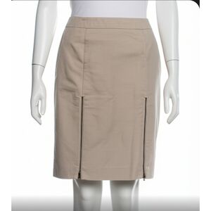 Worthington Tan Pencil Skirt, 8, Zippers ✔️